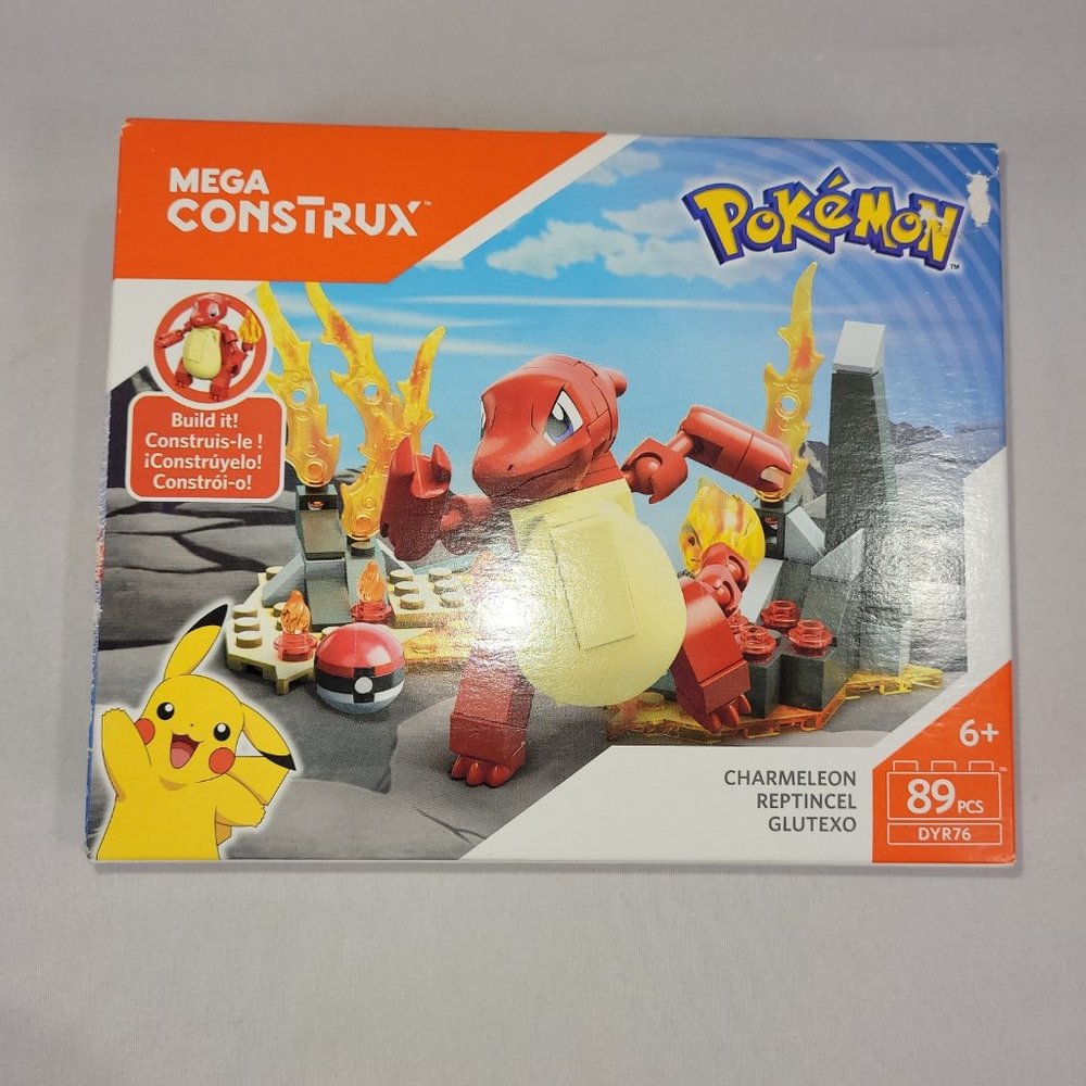 Mega Construx 2017 Pokemon Charmeleon 89 Piece Block Building Set